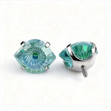 Titanium Spiral Eye CZ Body Stud 1 pc- 3 Sizes - 14 Options