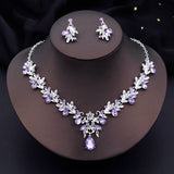 Fashion Statement Crystal Necklace Set - 11 Options