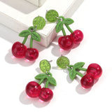 Fashion Acrylic Cherry Earrings