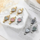 Stainless Steel 9MM Italian Charm Heart Watch - 13 Options