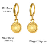 Stainless Steel Hoop Earrings - 2 Colours - 12 Designs