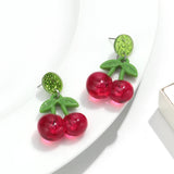 Fashion Acrylic Cherry Earrings