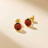 Stainless Steel Cute Gold Plated Stud Earrings - 3 Options