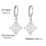 Stainless Steel Celtic Knot Earrings - 2 Colours
