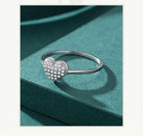 925 Sterling Silver Heart Cluster Ring - 2 Colours