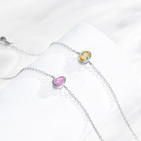 925 Sterling Silver Fashion Cubic Zirconia Geometric Design Bracelet - 4 Options