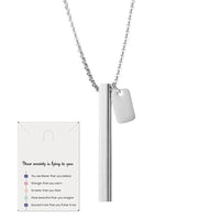 Stainless Steel Mindful Breathing Necklace - 5 Colours