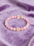 Natural Stone Faceted Square Bead Bracelet - 3 Options - 3 Lengths