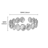 Stainless Steel Open Cuff Bangle - 22 Options
