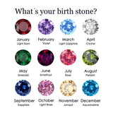 Stainless Steel Birthstone Crystal Eternity Ring - 2 Options