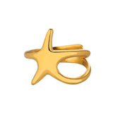 Stainless Steel Summer/Sea Themed Open Rings - 34 Options