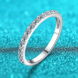 925 Sterling Silver Moissanite Eternity Ring - 4 Options