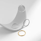 925 Sterling Silver Simple Stackable Dainty Ring - 11 Designs