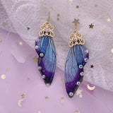 Handmade Fairy Wing Drop Earrings - 54 Options