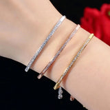 Fashion Adjustable Bolo CZ Bracelet - 3 Colours