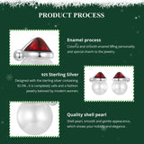 925 Sterling Silver Christmas Stud Earrings - 9 Options