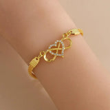Fashion Heart/Infinity Bracelet - 2 Colours - 7 Options