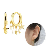 925 Sterling Silver & Gold Plated Hoop Earrings - 73 Options