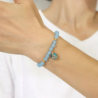 Natural Stone Heart Bracelet - 11 Options