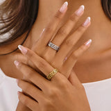Stainless Steel Celtic Knot Open Ring - 3 Options
