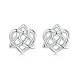 925 Sterling Silver Celtic Knot Stud Earrings