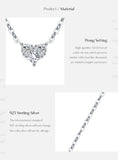 925 Sterling Silver Birthstone Heart Necklace - 12 Options