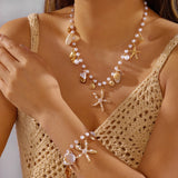 Fashion Ocean Themed Imitation Pearl Necklace/Bracelet/waist chain - 8 Options
