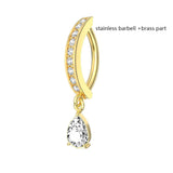14G Titanium Belly Button Ring - 11 Options