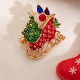 Fashion Christmas Crystal Brooch - 5 Options