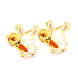 Stainless Steel Small Flat Back Animal Earrings - 20 Options