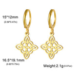 Stainless Steel Celtic Knot Earrings - 2 Colours
