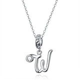 925 Sterling Silver Letter/Initial Necklace - 26 Options