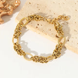 Stainless Steel Gold Colour Bracelet - 10 Options