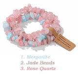 Fashion Irregular Natural Stone Bracelet Set - 16 Options