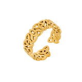 Stainless Steel Celtic Knot Open Ring - 3 Options