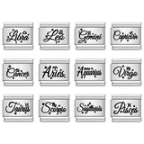 Stainless Steel Star Sign Italian Charm - 12 Options
