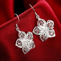 925 sterling silver Flower 2pc Set