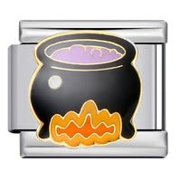 Stainless Steel Halloween Themed Italian Charm - 30 Options