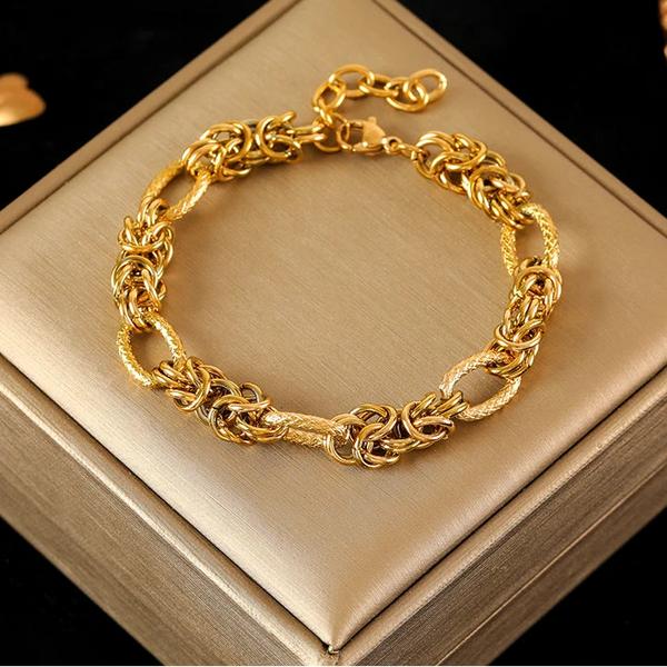 Stainless Steel Gold Colour Bracelet - 10 Options