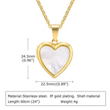 Stainless Steel Openable Heart Pendant - 4 Colours - 3 Sizes