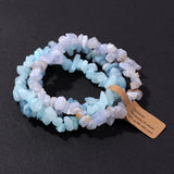 Fashion Irregular Natural Stone Bracelet Set - 16 Options