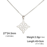 Stainless Steel Celtic Knot Necklace - 31 Options