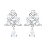 925 Sterling Silver Christmas Hoop Hanging Earrings - 14 Options