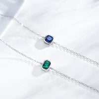 925 Sterling Silver Fashion Cubic Zirconia Geometric Design Bracelet - 4 Options