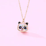 Fashion Cute Animal Glitter Necklace - 9 Options