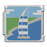 Stainless Steel Sightseeing Travel Italian Charms - 12 Options