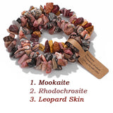 Fashion Irregular Natural Stone Bracelet Set - 16 Options