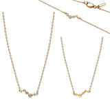 925 Sterling Silver CZ Necklace - Matching Earrings/Bracelet Available - 10 Options