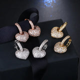 925 Sterling Silver Big Heart Earrings - 3 Colours