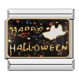 Stainless Steel Halloween Themed Italian Charm - 12 Options